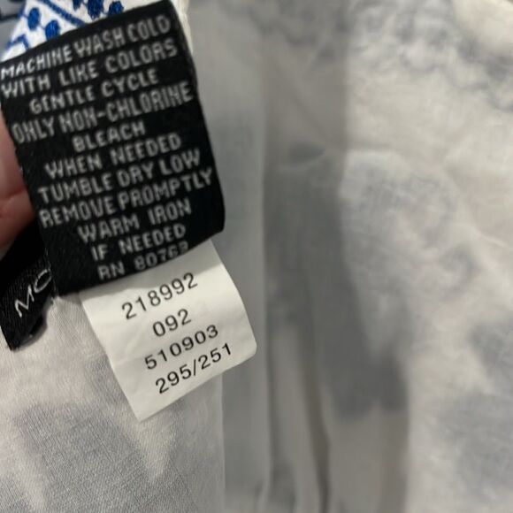 MODA INTERNATIONAL Grecian Embroidered Floral Cotton Dress, Size 2 - Picture 12 of 12